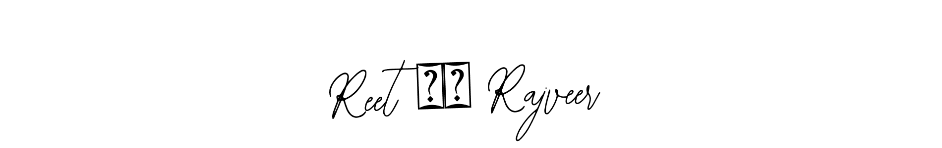 Use a signature maker to create a handwritten signature online. With this signature software, you can design (Bearetta-2O07w) your own signature for name Reet ❤️ Rajveer. Reet ❤️ Rajveer signature style 12 images and pictures png