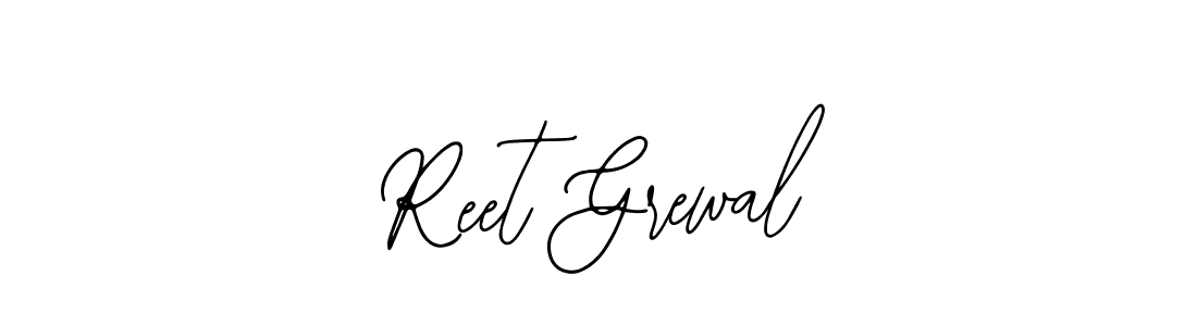 How to make Reet Grewal name signature. Use Bearetta-2O07w style for creating short signs online. This is the latest handwritten sign. Reet Grewal signature style 12 images and pictures png