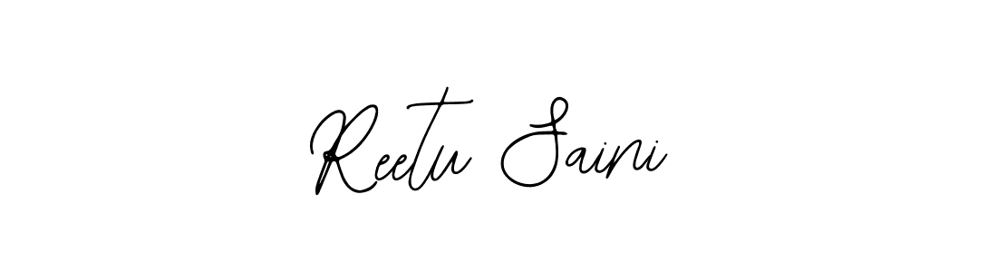 Reetu Saini stylish signature style. Best Handwritten Sign (Bearetta-2O07w) for my name. Handwritten Signature Collection Ideas for my name Reetu Saini. Reetu Saini signature style 12 images and pictures png
