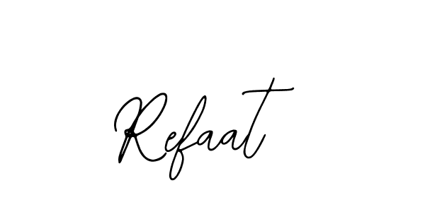 if you are searching for the best signature style for your name Refaat. so please give up your signature search. here we have designed multiple signature styles  using Bearetta-2O07w. Refaat signature style 12 images and pictures png