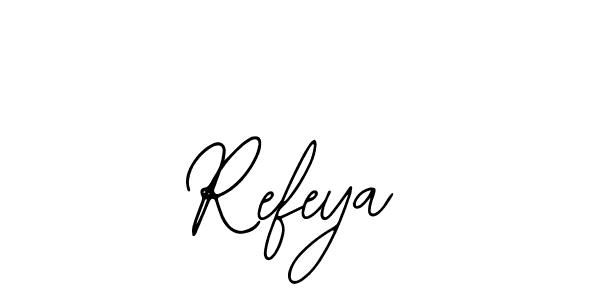 The best way (Bearetta-2O07w) to make a short signature is to pick only two or three words in your name. The name Refeya include a total of six letters. For converting this name. Refeya signature style 12 images and pictures png