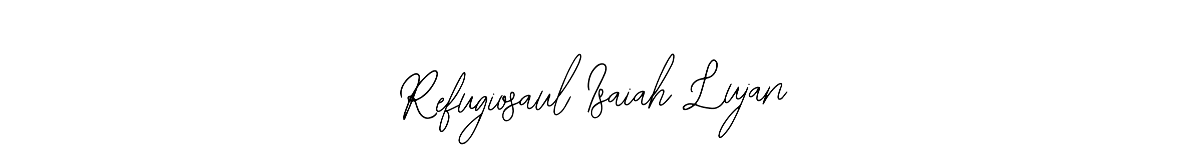 The best way (Bearetta-2O07w) to make a short signature is to pick only two or three words in your name. The name Refugiosaul Isaiah Lujan include a total of six letters. For converting this name. Refugiosaul Isaiah Lujan signature style 12 images and pictures png
