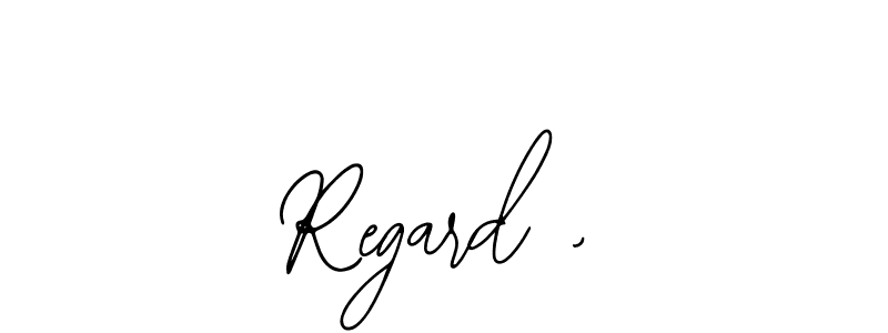 Create a beautiful signature design for name Regard ,. With this signature (Bearetta-2O07w) fonts, you can make a handwritten signature for free. Regard , signature style 12 images and pictures png