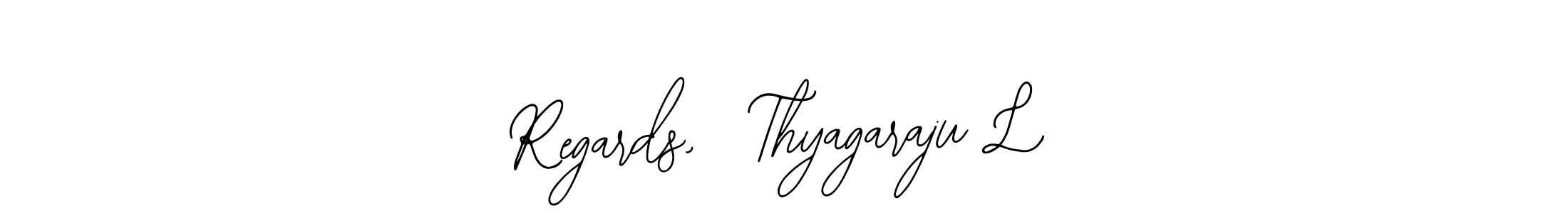 Here are the top 10 professional signature styles for the name Regards,  Thyagaraju L. These are the best autograph styles you can use for your name. Regards,  Thyagaraju L signature style 12 images and pictures png