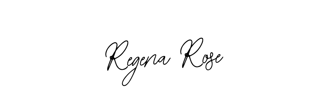 How to make Regena Rose name signature. Use Bearetta-2O07w style for creating short signs online. This is the latest handwritten sign. Regena Rose signature style 12 images and pictures png