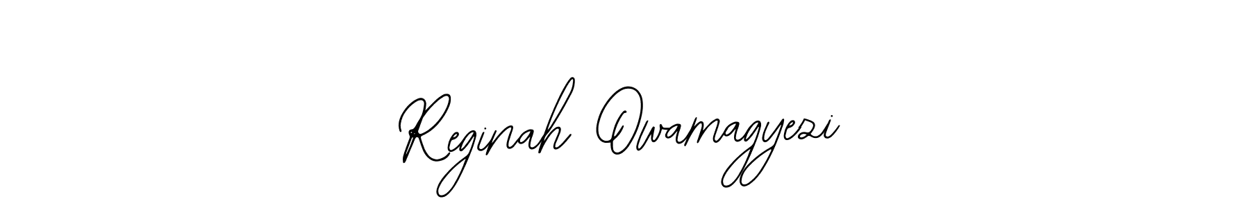Bearetta-2O07w is a professional signature style that is perfect for those who want to add a touch of class to their signature. It is also a great choice for those who want to make their signature more unique. Get Reginah Owamagyezi name to fancy signature for free. Reginah Owamagyezi signature style 12 images and pictures png