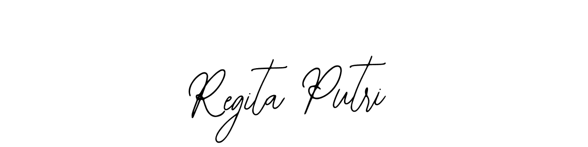 Use a signature maker to create a handwritten signature online. With this signature software, you can design (Bearetta-2O07w) your own signature for name Regita Putri. Regita Putri signature style 12 images and pictures png