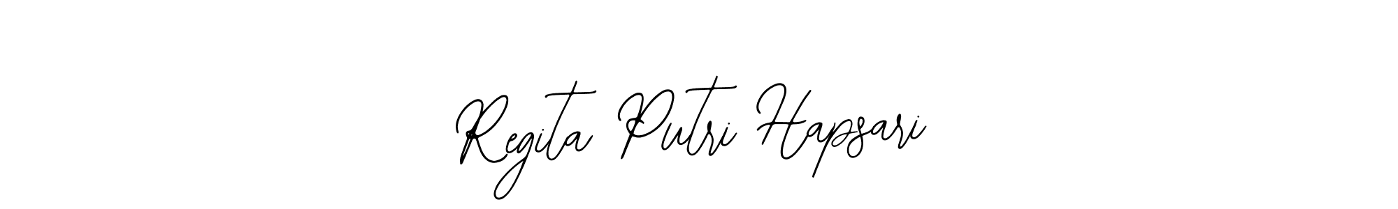 The best way (Bearetta-2O07w) to make a short signature is to pick only two or three words in your name. The name Regita Putri Hapsari include a total of six letters. For converting this name. Regita Putri Hapsari signature style 12 images and pictures png