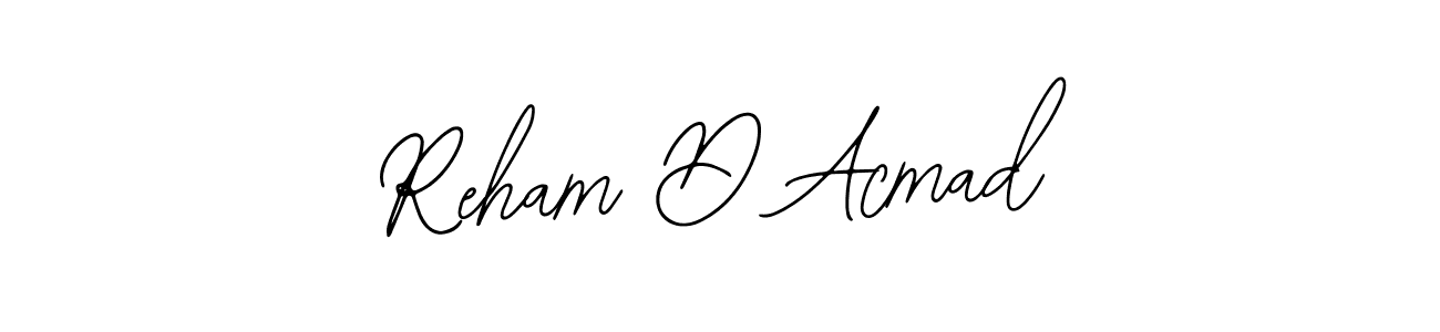 How to Draw Reham D Acmad signature style? Bearetta-2O07w is a latest design signature styles for name Reham D Acmad. Reham D Acmad signature style 12 images and pictures png