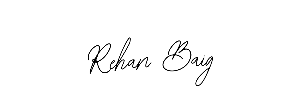 Use a signature maker to create a handwritten signature online. With this signature software, you can design (Bearetta-2O07w) your own signature for name Rehan Baig. Rehan Baig signature style 12 images and pictures png