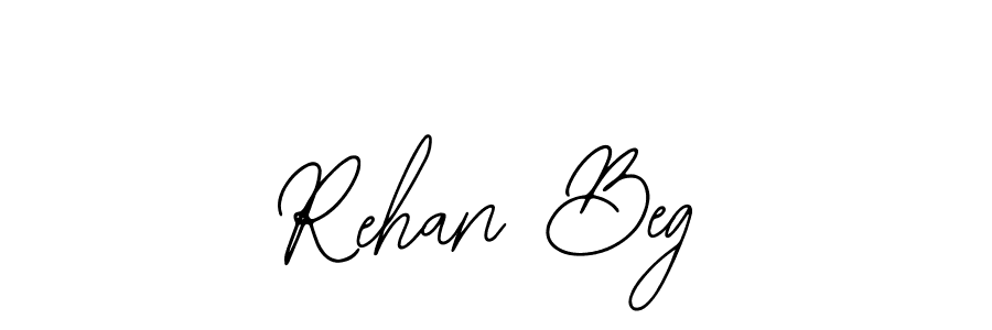 How to make Rehan Beg name signature. Use Bearetta-2O07w style for creating short signs online. This is the latest handwritten sign. Rehan Beg signature style 12 images and pictures png
