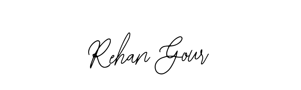 Use a signature maker to create a handwritten signature online. With this signature software, you can design (Bearetta-2O07w) your own signature for name Rehan Gour. Rehan Gour signature style 12 images and pictures png