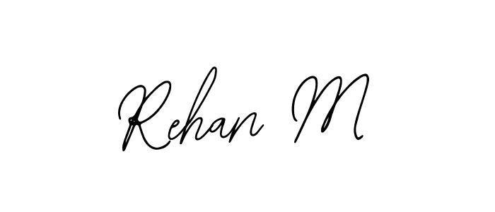 It looks lik you need a new signature style for name Rehan M. Design unique handwritten (Bearetta-2O07w) signature with our free signature maker in just a few clicks. Rehan M signature style 12 images and pictures png