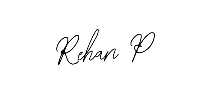 Also You can easily find your signature by using the search form. We will create Rehan P name handwritten signature images for you free of cost using Bearetta-2O07w sign style. Rehan P signature style 12 images and pictures png