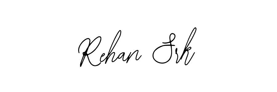 Also You can easily find your signature by using the search form. We will create Rehan Srk name handwritten signature images for you free of cost using Bearetta-2O07w sign style. Rehan Srk signature style 12 images and pictures png