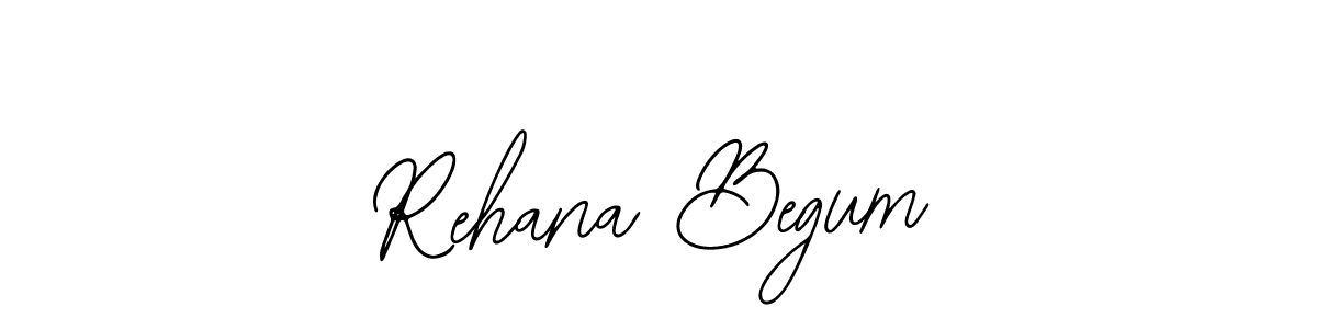 How to make Rehana Begum name signature. Use Bearetta-2O07w style for creating short signs online. This is the latest handwritten sign. Rehana Begum signature style 12 images and pictures png
