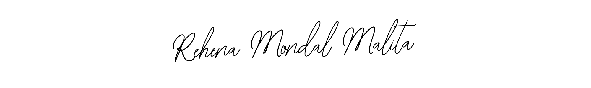 You should practise on your own different ways (Bearetta-2O07w) to write your name (Rehena Mondal Malita) in signature. don't let someone else do it for you. Rehena Mondal Malita signature style 12 images and pictures png