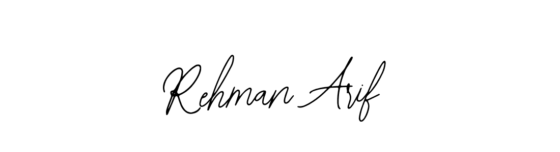 if you are searching for the best signature style for your name Rehman Arif. so please give up your signature search. here we have designed multiple signature styles  using Bearetta-2O07w. Rehman Arif signature style 12 images and pictures png