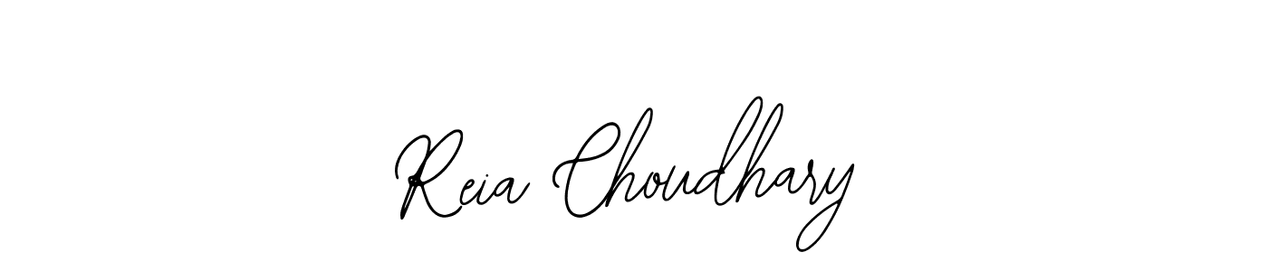 The best way (Bearetta-2O07w) to make a short signature is to pick only two or three words in your name. The name Reia Choudhary include a total of six letters. For converting this name. Reia Choudhary signature style 12 images and pictures png