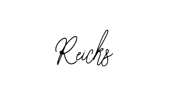 How to make Reicks signature? Bearetta-2O07w is a professional autograph style. Create handwritten signature for Reicks name. Reicks signature style 12 images and pictures png