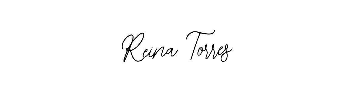 You should practise on your own different ways (Bearetta-2O07w) to write your name (Reina Torres) in signature. don't let someone else do it for you. Reina Torres signature style 12 images and pictures png