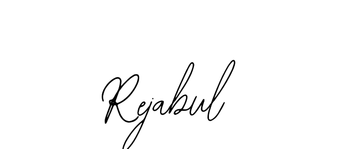 if you are searching for the best signature style for your name Rejabul. so please give up your signature search. here we have designed multiple signature styles  using Bearetta-2O07w. Rejabul signature style 12 images and pictures png