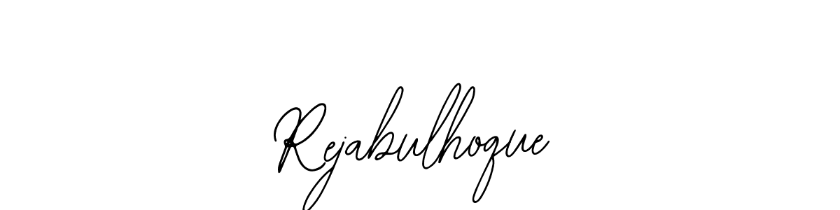 How to make Rejabulhoque name signature. Use Bearetta-2O07w style for creating short signs online. This is the latest handwritten sign. Rejabulhoque signature style 12 images and pictures png