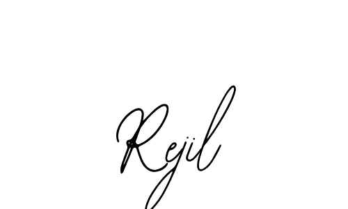 Also we have Rejil name is the best signature style. Create professional handwritten signature collection using Bearetta-2O07w autograph style. Rejil signature style 12 images and pictures png