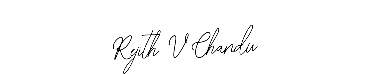 Similarly Bearetta-2O07w is the best handwritten signature design. Signature creator online .You can use it as an online autograph creator for name Rejith V Chandu. Rejith V Chandu signature style 12 images and pictures png