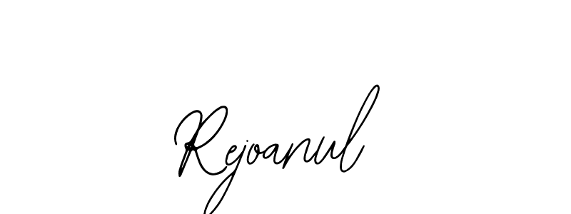 You should practise on your own different ways (Bearetta-2O07w) to write your name (Rejoanul) in signature. don't let someone else do it for you. Rejoanul signature style 12 images and pictures png