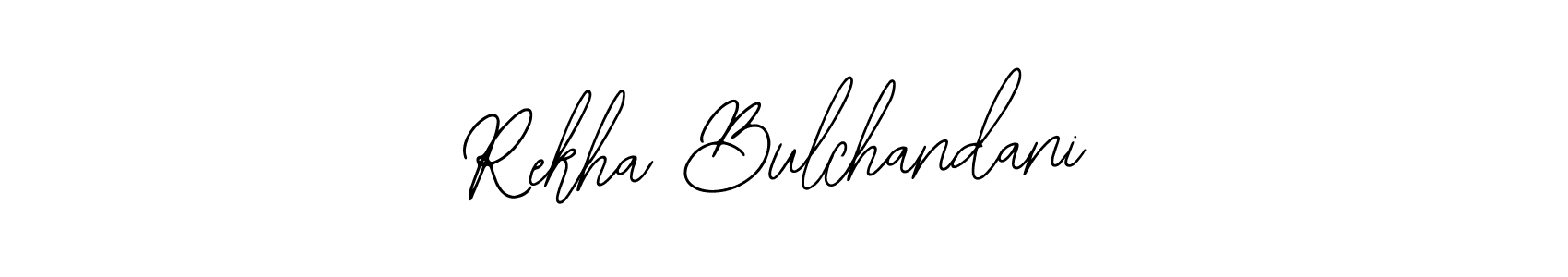 How to make Rekha Bulchandani name signature. Use Bearetta-2O07w style for creating short signs online. This is the latest handwritten sign. Rekha Bulchandani signature style 12 images and pictures png