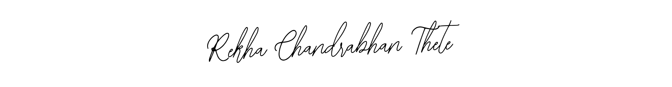 You should practise on your own different ways (Bearetta-2O07w) to write your name (Rekha Chandrabhan Thete) in signature. don't let someone else do it for you. Rekha Chandrabhan Thete signature style 12 images and pictures png