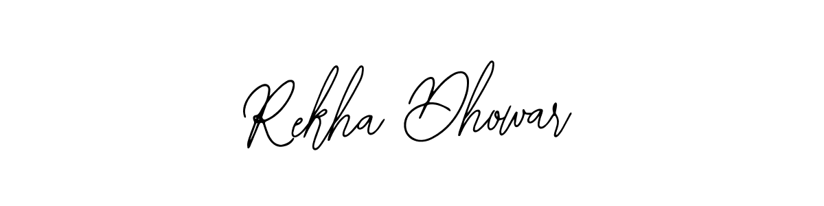 Use a signature maker to create a handwritten signature online. With this signature software, you can design (Bearetta-2O07w) your own signature for name Rekha Dhowar. Rekha Dhowar signature style 12 images and pictures png