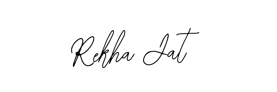 The best way (Bearetta-2O07w) to make a short signature is to pick only two or three words in your name. The name Rekha Jat include a total of six letters. For converting this name. Rekha Jat signature style 12 images and pictures png