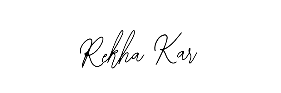 Create a beautiful signature design for name Rekha Kar. With this signature (Bearetta-2O07w) fonts, you can make a handwritten signature for free. Rekha Kar signature style 12 images and pictures png
