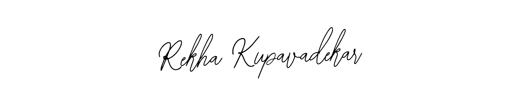 Bearetta-2O07w is a professional signature style that is perfect for those who want to add a touch of class to their signature. It is also a great choice for those who want to make their signature more unique. Get Rekha Kupavadekar name to fancy signature for free. Rekha Kupavadekar signature style 12 images and pictures png