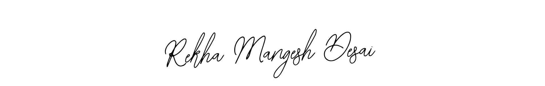 How to make Rekha Mangesh Desai name signature. Use Bearetta-2O07w style for creating short signs online. This is the latest handwritten sign. Rekha Mangesh Desai signature style 12 images and pictures png