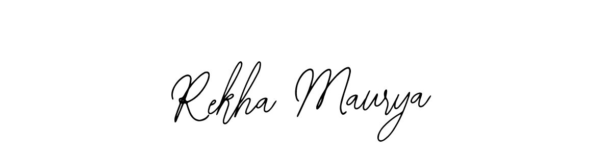 Make a short Rekha Maurya signature style. Manage your documents anywhere anytime using Bearetta-2O07w. Create and add eSignatures, submit forms, share and send files easily. Rekha Maurya signature style 12 images and pictures png