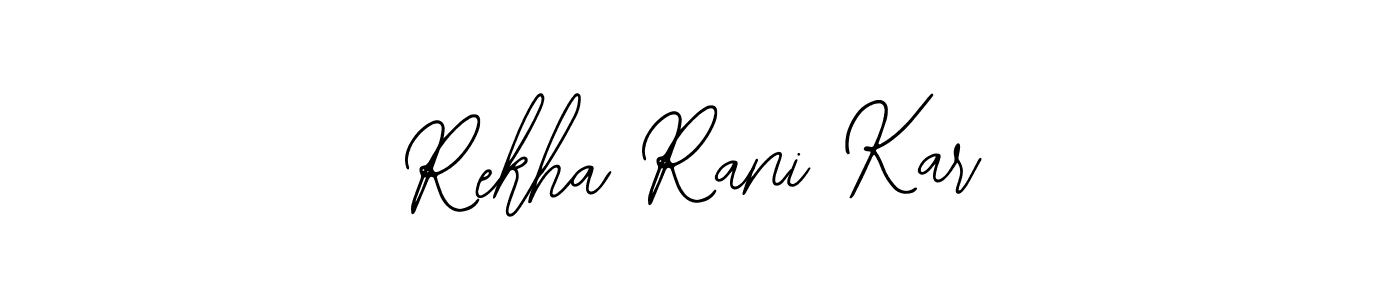 if you are searching for the best signature style for your name Rekha Rani Kar. so please give up your signature search. here we have designed multiple signature styles  using Bearetta-2O07w. Rekha Rani Kar signature style 12 images and pictures png