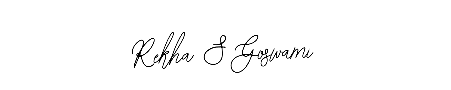 Also You can easily find your signature by using the search form. We will create Rekha S Goswami name handwritten signature images for you free of cost using Bearetta-2O07w sign style. Rekha S Goswami signature style 12 images and pictures png