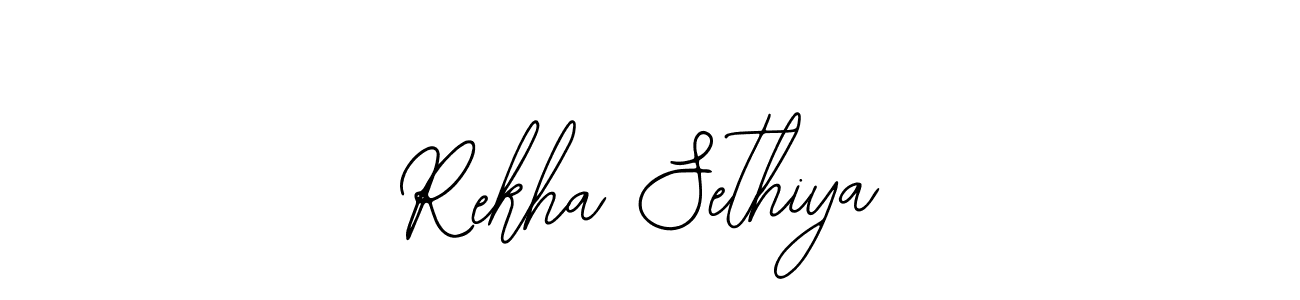 Use a signature maker to create a handwritten signature online. With this signature software, you can design (Bearetta-2O07w) your own signature for name Rekha Sethiya. Rekha Sethiya signature style 12 images and pictures png