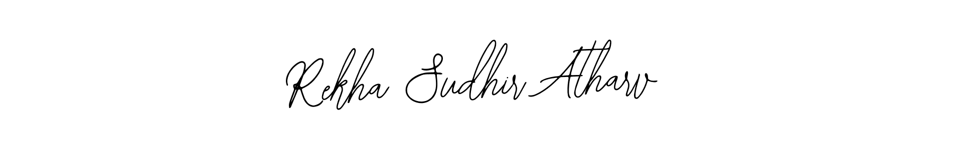 Create a beautiful signature design for name Rekha Sudhir Atharv. With this signature (Bearetta-2O07w) fonts, you can make a handwritten signature for free. Rekha Sudhir Atharv signature style 12 images and pictures png