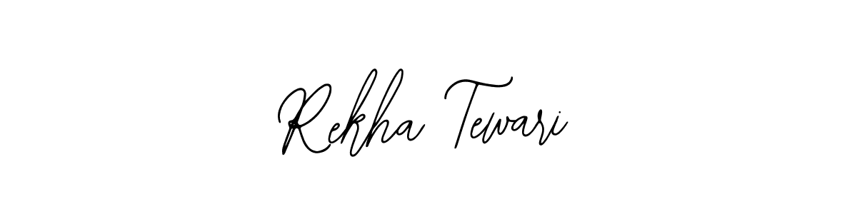 How to make Rekha Tewari name signature. Use Bearetta-2O07w style for creating short signs online. This is the latest handwritten sign. Rekha Tewari signature style 12 images and pictures png