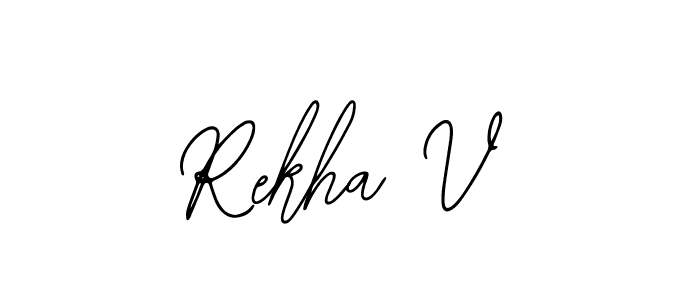 Make a beautiful signature design for name Rekha V. Use this online signature maker to create a handwritten signature for free. Rekha V signature style 12 images and pictures png