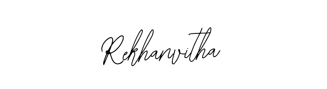 Make a short Rekhanvitha signature style. Manage your documents anywhere anytime using Bearetta-2O07w. Create and add eSignatures, submit forms, share and send files easily. Rekhanvitha signature style 12 images and pictures png