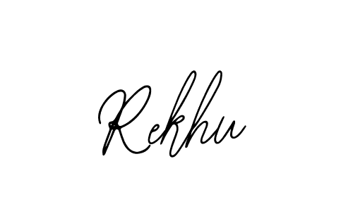 Make a beautiful signature design for name Rekhu. With this signature (Bearetta-2O07w) style, you can create a handwritten signature for free. Rekhu signature style 12 images and pictures png