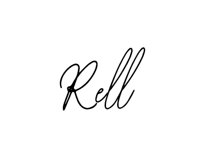 You should practise on your own different ways (Bearetta-2O07w) to write your name (Rell) in signature. don't let someone else do it for you. Rell signature style 12 images and pictures png