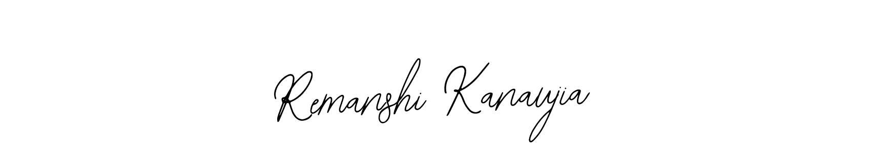 Use a signature maker to create a handwritten signature online. With this signature software, you can design (Bearetta-2O07w) your own signature for name Remanshi Kanaujia. Remanshi Kanaujia signature style 12 images and pictures png