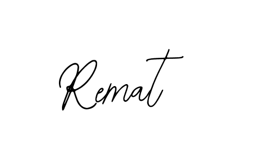 How to make Remat name signature. Use Bearetta-2O07w style for creating short signs online. This is the latest handwritten sign. Remat signature style 12 images and pictures png