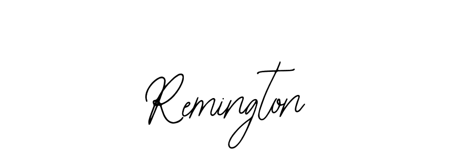 Use a signature maker to create a handwritten signature online. With this signature software, you can design (Bearetta-2O07w) your own signature for name Remington. Remington signature style 12 images and pictures png